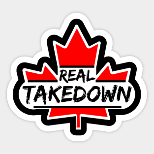 Real TakeDown Canadian Logo Sticker